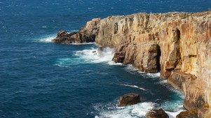 The Sandanbeki cliff in Shirahama, Japan.